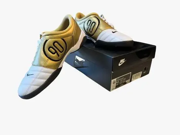 Nike Total 90 III SP White Metallic Gold HJ9351-101 Indoor Soccer Shoes - Picture 13 of 16